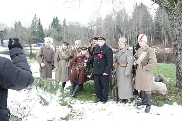 Re-enact of &quot;Civil War 1918-1920&quot;  in Estonia