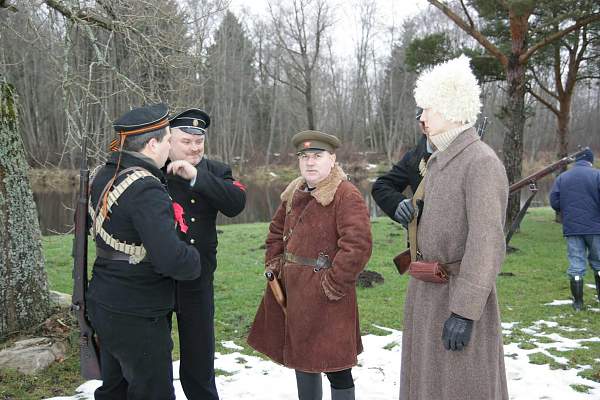 Re-enact of &quot;Civil War 1918-1920&quot;  in Estonia