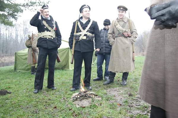 Re-enact of &quot;Civil War 1918-1920&quot;  in Estonia