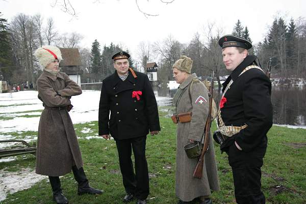 Re-enact of &quot;Civil War 1918-1920&quot;  in Estonia