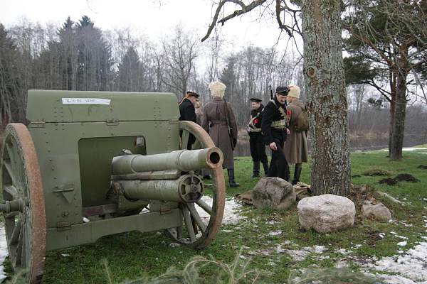 Re-enact of &quot;Civil War 1918-1920&quot;  in Estonia