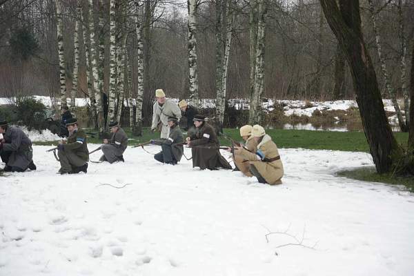 Re-enact of &quot;Civil War 1918-1920&quot;  in Estonia