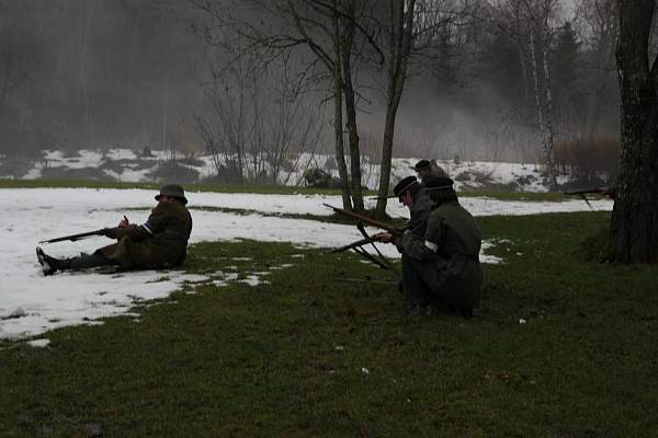 Re-enact of &quot;Civil War 1918-1920&quot;  in Estonia