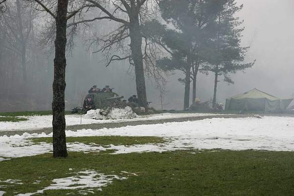 Re-enact of &quot;Civil War 1918-1920&quot;  in Estonia