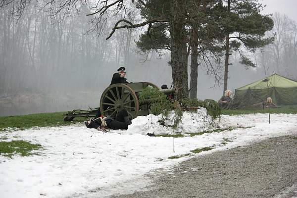 Re-enact of &quot;Civil War 1918-1920&quot;  in Estonia