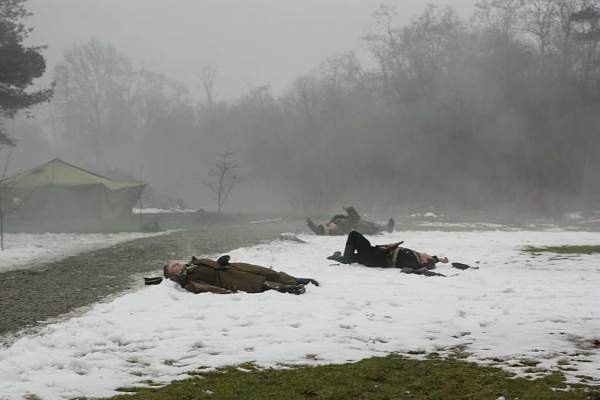 Re-enact of &quot;Civil War 1918-1920&quot;  in Estonia