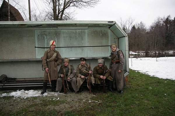 Re-enact of &quot;Civil War 1918-1920&quot;  in Estonia