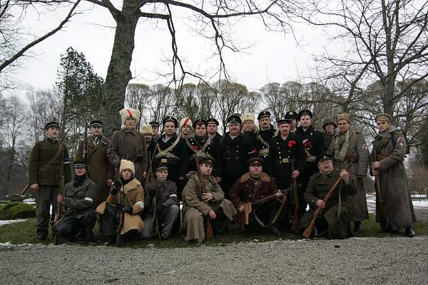 Re-enact of &quot;Civil War 1918-1920&quot;  in Estonia