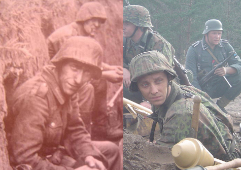 Just a funny picture reenactor vs soldat
