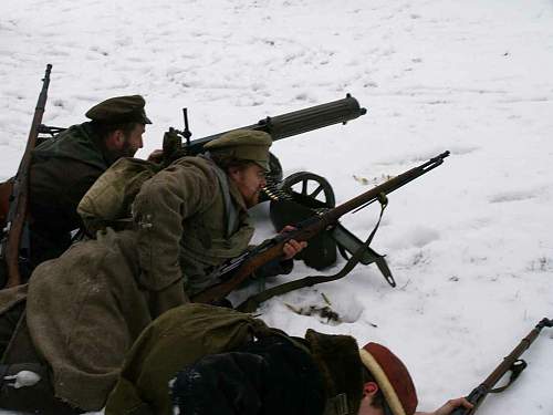 New re-enactment in Estonia. Civil War period (1918-1920)