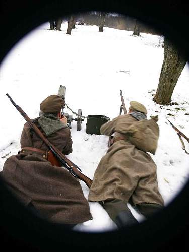 New re-enactment in Estonia. Civil War period (1918-1920)