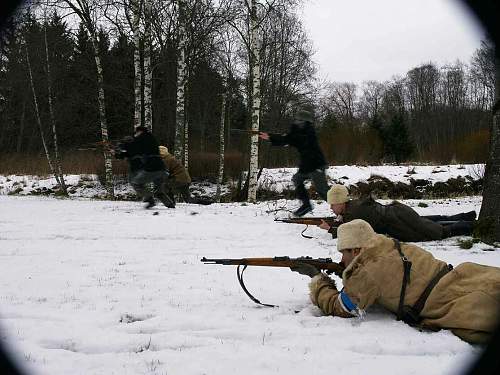 New re-enactment in Estonia. Civil War period (1918-1920)