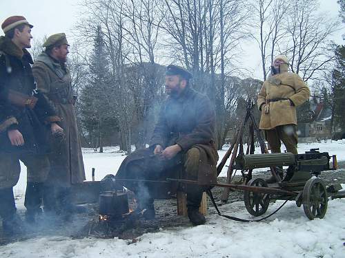 New re-enactment in Estonia. Civil War period (1918-1920)