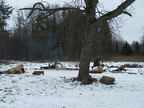 New re-enactment in Estonia. Civil War period (1918-1920)