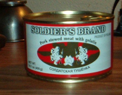 Polish Soldier's Brand canned rations found in local market