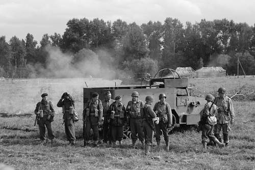 Re-enactment of &quot;Operation Overlord&quot; in Russia in 2013