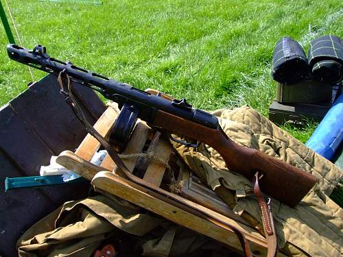 WW2 Russian unit sets up camp at Birchwood festival, Warrington.