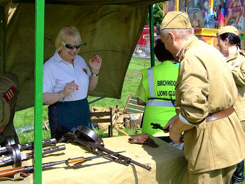 WW2 Russian unit sets up camp at Birchwood festival, Warrington.