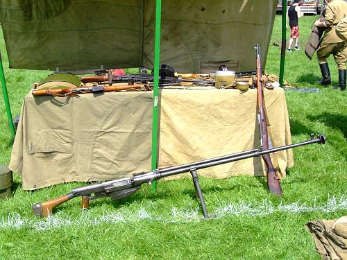 WW2 Russian unit sets up camp at Birchwood festival, Warrington.