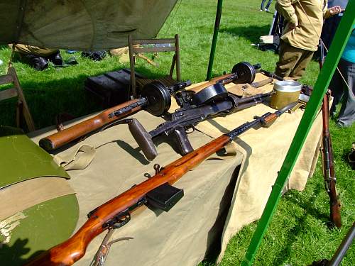 WW2 Russian unit sets up camp at Birchwood festival, Warrington.