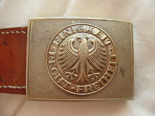 2 german belts for determing their originality!