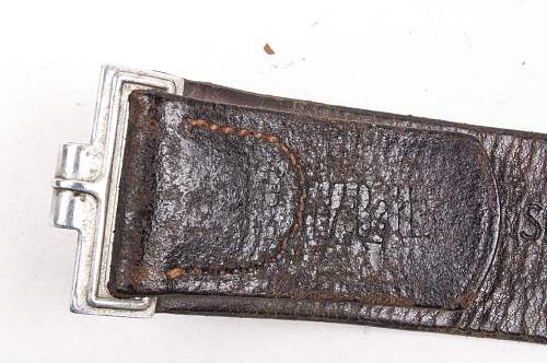 Marked Luftwaffe Flak belt and buckle