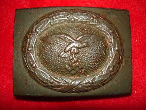 Luftwaffe Tropical Blue Web Belt and Buckle