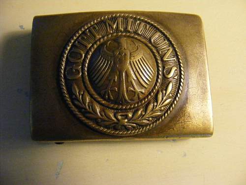 Reichscheer marine 2 piece buckle