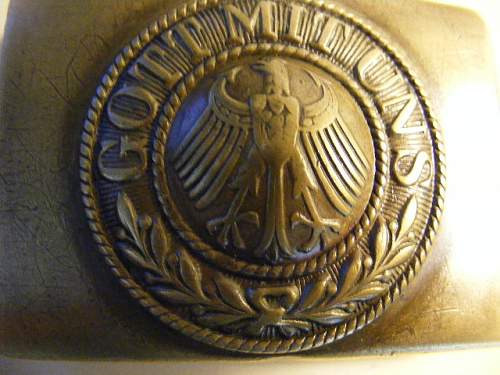 Reichscheer marine 2 piece buckle