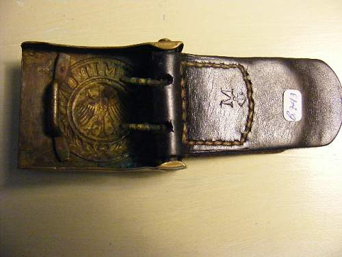 Reichscheer marine 2 piece buckle