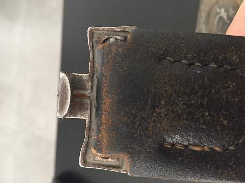 Unmarked steel buckle