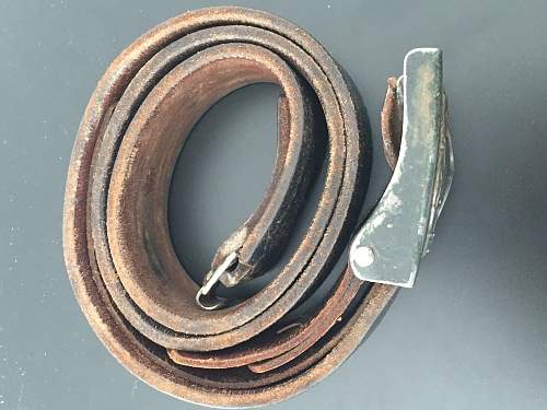 Unmarked steel buckle