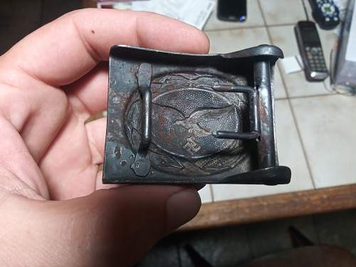 Original or fake luftwaffa buckle steel .B@N marked 41 or 44