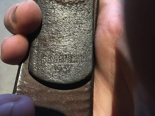 LW Belt and buckle with very interesting unit mark!