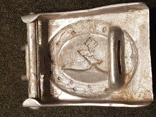 Luftwaffe belt buckle in aluminium.