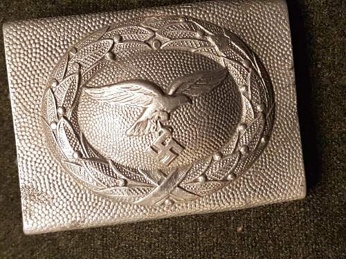 Luftwaffe belt buckle in aluminium.