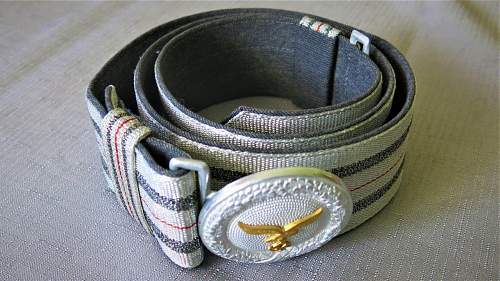 Luftwaffe Officer's Brocade Belt &amp; Buckle