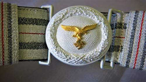 Luftwaffe Officer's Brocade Belt &amp; Buckle