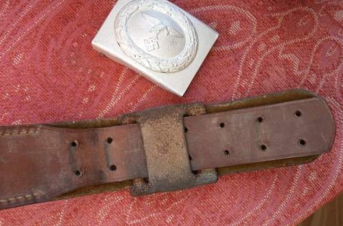 Early Parade Luftwaffe belt and buckle