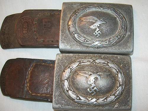 Early droop tail Luftwaffe buckle