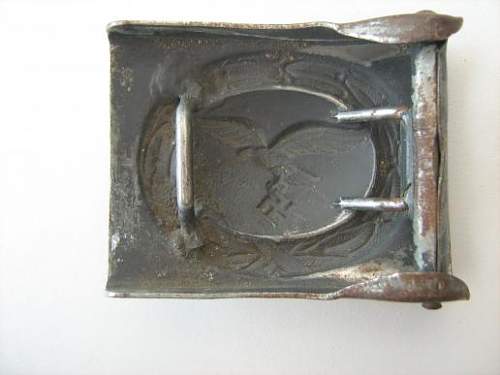 Luftwaffe buckle in steel