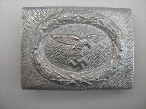 Early nickelsiver luftwaffe buckle