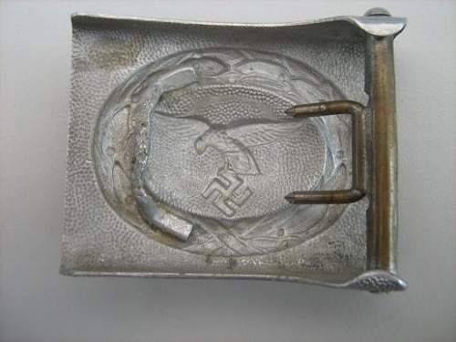 Early nickelsiver luftwaffe buckle