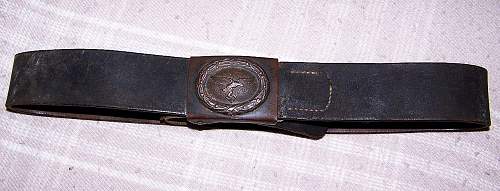 Picked Up My First Luftwaffe Belt!  Assmann Buckle &amp; Gustav Vogel Belt