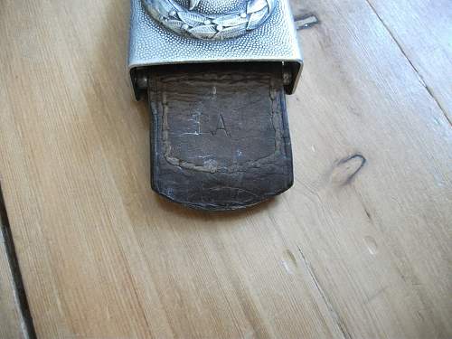 Luftwaffe belt and buckle - Aluminium buckle and keeper for review. Maker?