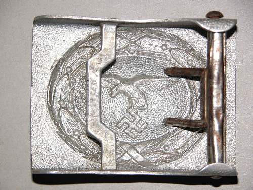 Unit marked LW drop tail buckle