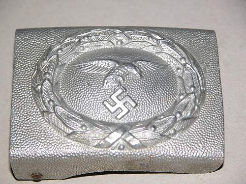 Unit marked LW drop tail buckle