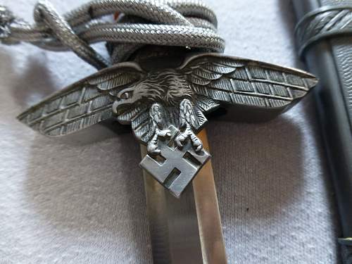 Luftwaffe 2nd pattern dagger by Höller &amp; Horster 2nd pattern mini