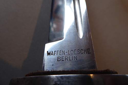 Luftwaffe forestry knife Waffen-Loesche Ch. A. W.