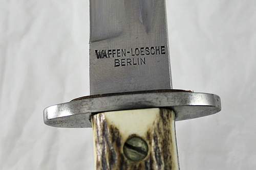 Luftwaffe forestry knife Waffen-Loesche Ch. A. W.